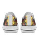 Black Abstract Design Pattern - Mens Classic Low Top Canvas Shoes for Footwear Lovers