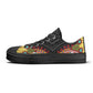 Black Abstract Design Pattern - Mens Classic Low Top Canvas Shoes for Footwear Lovers