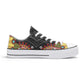 Black Abstract Design Pattern - Mens Classic Low Top Canvas Shoes for Footwear Lovers